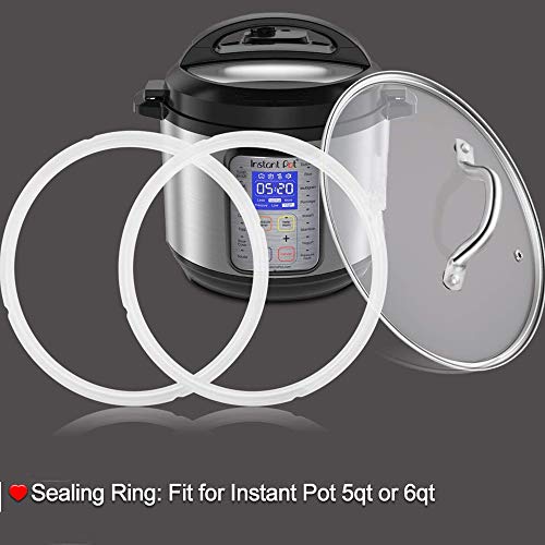 Sealing Ring for 6 Qt InstaPot - Replacement Silicone Gasket Seal Rings for  6 Quart IP Programmable Pressure Cooker - Insta-Pot Rubber Replacements