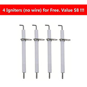 Hisencn Grill Burner Tube Replacement for Brinkmann 810-2511-S, 810-2512-S, 810-3660-S, 810-4220-S,  810-4535-S and more Gas Grill Models, 15 5/16 inch Stainless Steel Burner Pipe - Grill Parts America