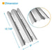 BBQration Stainless Steel Replacement Kit for Broil King 9635-84, 5-Pack 15 7/8" Heat Plates Shield and 15 13/16" Tube-in-Tube Burner Replacement for Broil King Baron 9615-54, 9235-27 and More - Grill Parts America