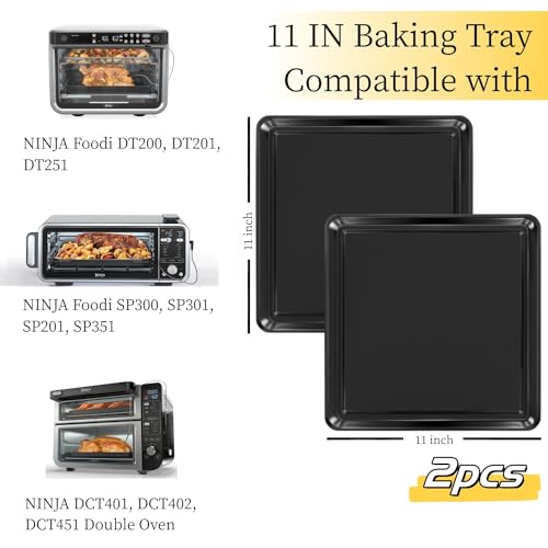 11 Inch Baking Sheet, Baking Pan for Ninja DCT451 DCT401 DT251 DT201 DT200 SP351 SP300 SP301 SP201 Air Fryer Oven, Cookie Sheets for Baking, Baking Tray for Ninja Foodi Air Fryer Accessories - Grill Parts America