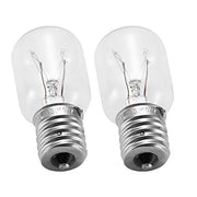 Light Bulb for Whirlpool Microwave - Microwave Light Bulb Fits for Whirlpool Maytag GE Amana Over The Range Hood Microwave, Dimmable with 125V 40W E17 Base, Kitchen Night Light, Repalce 8206232A (2) - Grill Parts America