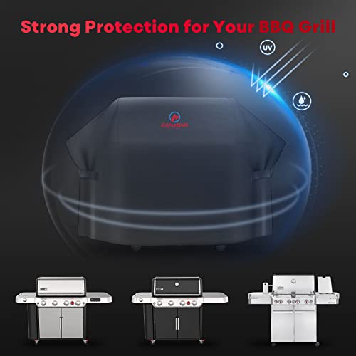 Comnova Grill Cover 72 Inch - 600D BBQ Cover for Outdoor Grill Heavy Duty and Waterproof, Large Barbecue Gas Grill Covers for Weber, Char-Broil, Nexgrill, Monument, Dyna-glo, Brinkmann and More - Grill Parts America