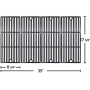 Hongso 17 5/8 Inch Porcelain Coated Cast Iron Cooking Grid Grate Gas Grill Replacement Part for Brinkmann 810-3660-S and Smoke Canyon GR2002401-5C-00, Set of 4, PCD104 - Grill Parts America