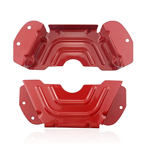 XINKE Lawn Mower Parts 783-06424A-0638 42" 46" Deck Spindle Pulley Belt Guard Cover Compatible with MTD &Troy-Bilt & Craftsman Lawn Mower - 2 Pack (Red) - Grill Parts America