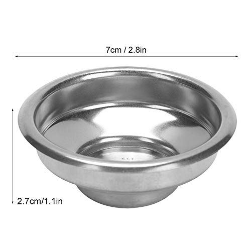58mm Portafilter Basket, 1 Cup Stainless Steel Coffee Filter Basket - Kitchen Parts America