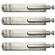 GRILLJOB 4 Pack 15 13/16“ Heavy Duty Cast Stainless Steel 304 BBQ Grill Burners for Cal Flame, Grill Replacement Parts for NEXGRILL, Jenn AIR Aussie Blaze Bull Beefeater Thermos Turbo - Grill Parts America