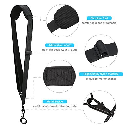 TIANAO Long Trimmer Strap, Reliable Shoulder Strap, Weed Eater Strap That Can Ease Your Work, Compatible with Leaf Blower/String Trimmers/Hedge Trimmer/Multi Head System/Blower. - Grill Parts America