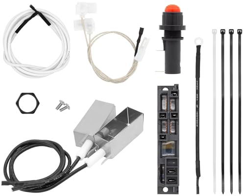 TAILGRILLER 42322 Grill Igniter Kit for Weber Summit Silver B - 4 Burner Gas Grills, Electronic Ignition Replacement Parts with Module, Wires, Spark Generator, Push Button, Mounting Screws - Grill Parts America