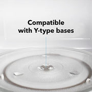 9.6" / 24.5cm Microwave Glass Plate - Fits Virtually All Small Microwaves - Microwave Glass Turntable Plate Replacement - for Small Microwaves - Grill Parts America
