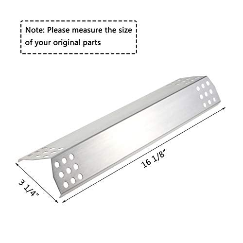 Hisencn Grill Replacement Part for Kitchen Aid 720-0745B, Nexgrill 720-0733, Jenn-Air 720-0709, 720-0336B, 720-0336C, Stainless Steel Heat Plate Tent Shield Plate Burner Cover - Grill Parts America