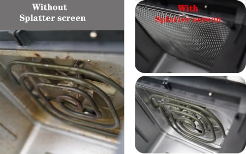 Kispog Air Fryer Accessories for Instant, Stainless Steel Air Fryer Splatter Screen for Instant Vortex Plus 10QT Prevent Grease Splashes from Touching the Heating Coils - Grill Parts America
