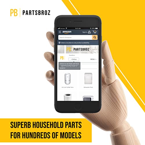 Durable 240323002 Refrigerator Door Shelf [DIY Tips Below] by PartsBroz - Compatible Kenmore Frigidaire Parts - Replaces AP2115742 EA429725 PS429725 - Lifetime Cantilever Shelf, Clear Plastic Drawer - Grill Parts America