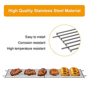 LS'BABQ 7513 Grill Warming Rack for Weber Spirit 700, Genesis 1000 to 5500 Grills,Raised Warming Rack Replacement Part for Weber Genesis Silver and Gold(B and C),Stainless Steel - Grill Parts America