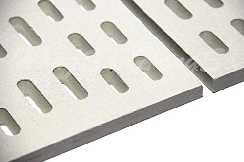 Hongso 8" x 7.25" Replacement Ceramic Radiant Flame Tamer, Heat Plate for Bakers and Chefs, SAMS & Turbo, Fiesta, Grand Hall Y0005XC, Member's Mark Gas Grill Models, CRG501 6-Pk - Grill Parts America
