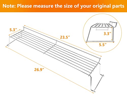 Hisencn 65054 Grill Warming Rack for Weber Genesis 300 Series, Genesis E310, E320, E330, S310, S320, S330, Stainless Steel Warming Grate for Weber Genesis Grill Parts, 81323, 62749 - Grill Parts America
