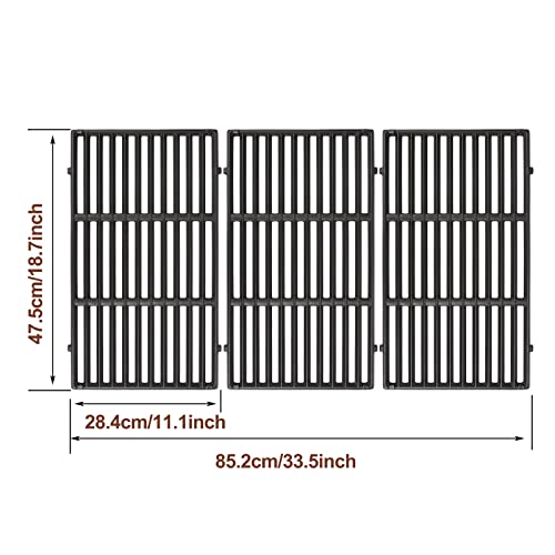 QuliMetal 18.7" Cooking Grates for Weber Genesis II 400 and Genesis II LX 400 Series, Genesis ll LX 400 Series Gas Grills, Replacement for Weber 66089 - Grill Parts America