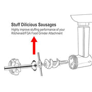 Food Meat Grinder Attachment Stainless Steel Sausage Stuffer Tubes Compatible with Size 5 Meat Grinder/Stand Mixers Machinery Parts - Kitchen Parts America