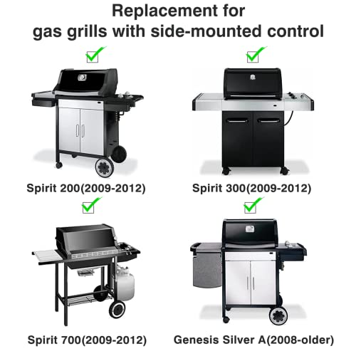 GASPRO Grill Igniter Kit Replacement for Weber Genesis Silver A, Spirit E210, E310 Gas Grill (2009 - 2012) , Side-Mounted Control, 1819-51 Igniter - Grill Parts America
