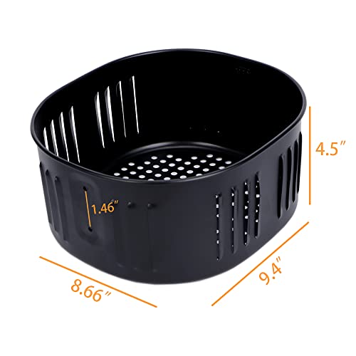 Air Fryer Replacement Basket for Power Air Fryer XL 5.3QT,Air Fryer Basket for Gowise USA Air Fryer 5.8QT,Air fryer Accessories, Non-Stick Fry Basket - Grill Parts America
