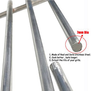 Hisencn Repair kit Replacement for Jenn Air 720-0337, 7200337, 720 0337 Gas Grill Model, 4pack Stainless Steel Burners Pipe Tube, Heat Plates Sheild Tent, Set of 3 Grill Cooking Grid Grates - Grill Parts America