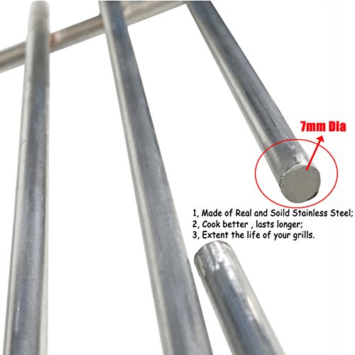 Hisencn Repair kit Replacement for Jenn Air 720-0337, 7200337, 720 0337 Gas Grill Model, 4pack Stainless Steel Burners Pipe Tube, Heat Plates Sheild Tent, Set of 3 Grill Cooking Grid Grates - Grill Parts America
