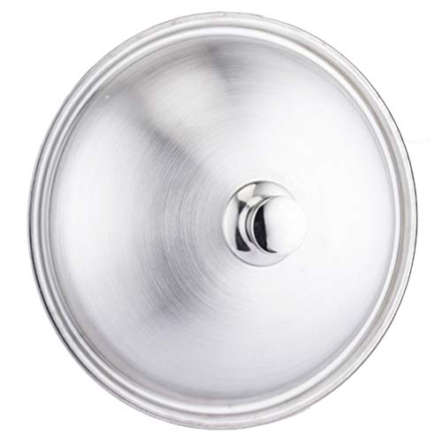 Luxshiny Skillet Lid Stainless Steel Universal Lid Thickened Pot Cover With Vent For Pots And Pans Cookware Lid Replacement Slow Cooker Lids Replacement - Kitchen Parts America