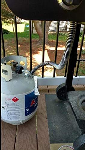 FryOilSaver Co, B90C, Propane Hose Safety Guard for BBQ Gas Grill, Grill Regulator Hose Guard, Reduces Punctures, Kinking and Burning, 26 inches Long - Grill Parts America