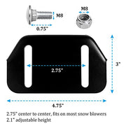 Replacement 784-5580 Slide Shoes Compatible with MTD 2 Stage Snowblower - Skid Shoes 784-5580-0637 Compatible with Troy Bilt Storm 2410 Snow Thrower, Craftsman 247 Series Yard Machines Snow Blowers - Grill Parts America