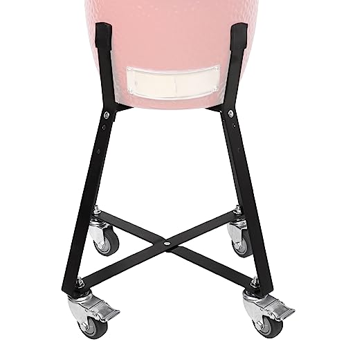 Rolling Cart for Kamado Joe Junior Accessories,Replacement for Kamado Joe Rolling Nest with Heavy Duty Locking Caster Wheels Powder Coated Steel Rolling Outdoor Cart for Kamado Joe Junior Grill Stand - Grill Parts America