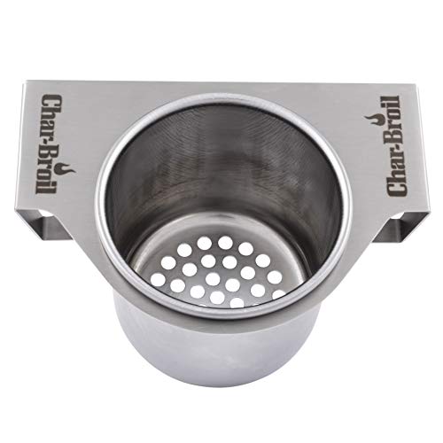 Char-Broil 6428409W06 Gear Trax Combination Cup Holder/Bottle Opener, Silver - Grill Parts America