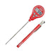 CDN Digital Lollipop Thermometer - Thermistor Thermometer with 4 Second Response Time, 4.3" Stem, Red - Grill Parts America