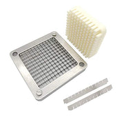 TUNTROL 1/4" Replacement Chopper Blade, 440C Stainless Steel Blade for Commercial Vegetable Dicer Fruit Cutter, Interchangeable Blade&Pusher Block Set - Kitchen Parts America