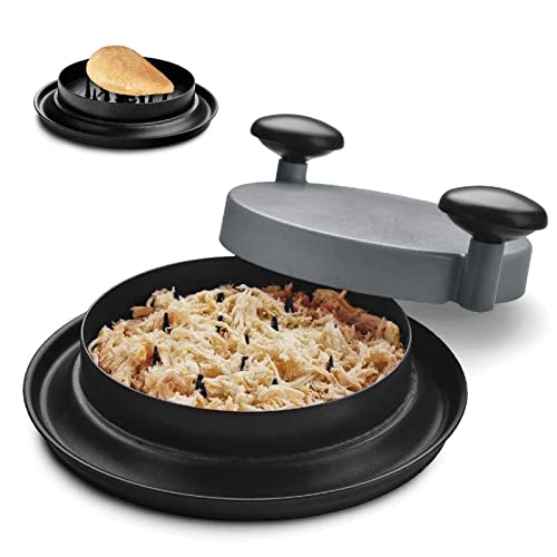 Chicken Shredder, Alternative to Bear Claws Meat Shredder, Meat Shredding Tool with Handles and Non-Skid Base Suitable for Pulled Pork, Beef and Chicken (Gray) - Grill Parts America