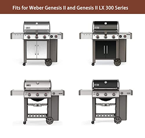 QuliMetal 18.75" Cooking Grates for Weber Genesis II 300 and Genesis II LX 300 Series Gas Grills, Cast Iron Grill Grates Replacement for Weber 66095 - Grill Parts America