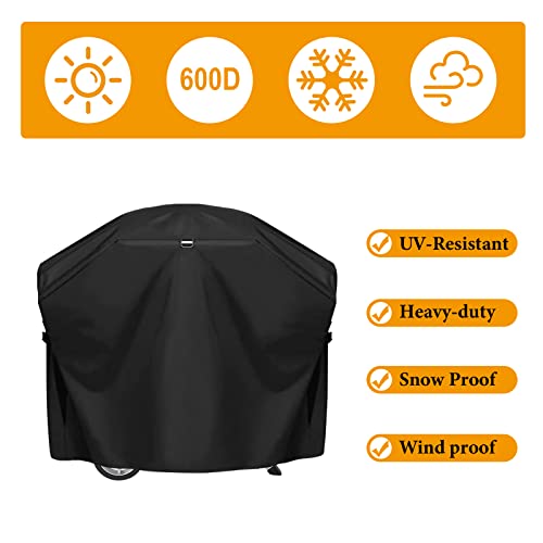 BBQ-PLUS Grill Cover for Napoleon TravelQ Scissor Cart - Thumbnail 4
