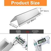 Hisencn 7635 15.3 Inches Flavor Bars for Weber Spirit I & II 200 Series, Spirit E210, S210, E220, S220 with Front Control Knobs, 304 Stainless Steel Heat Plate, 3 Pack - Grill Parts America