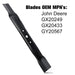 Grasscool L110 42 inch Mower Blades for John Deere L118 L111 L100 Scott's L1742 Sabre 42'' Cut Deck Mower Replace for GX20249 GX20433 GY20567 - Grill Parts America