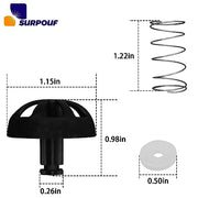 2-Pack Coffee Replacement Brew Basket Spring Loaded Stopper Kits Fits For Mr. Coffee Hamilton Parts Number 990117900 990237500 Coffee Machine Accessory - Grill Parts America