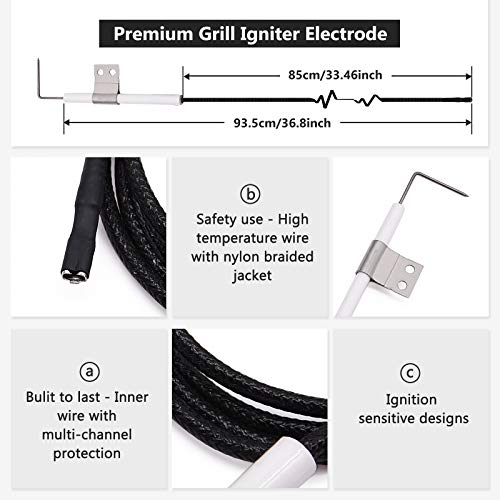 Criditpid Replacement Parts for Nexgrill 720-0830H 720-0830D, Members Mark 720-0830F, BHG 720-0783H Grill, Heat Plate Shields Grill Burners Igniter for Nexgrill 4 Burner 720-0830H Home Depot - Grill Parts America
