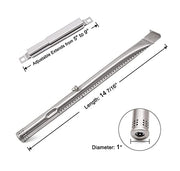 Yiming Grill Replacement Parts for Charbroil 463436215, 463436214, 463439915, 463436213, 463439914 Grill Models. Grill Burner Pipe Tubes, Heat Plate Tent Shields, Carryover Tubes Replacement Kit. - Grill Parts America