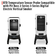 RTD Temperature Sensor Probe Compatible with Pit Boss 2-Series 3-Series Digital Electric Vertical Smoker, Part Number PB-39P600 Part, Electric Grill Temperature Probe Sensor - Grill Parts America