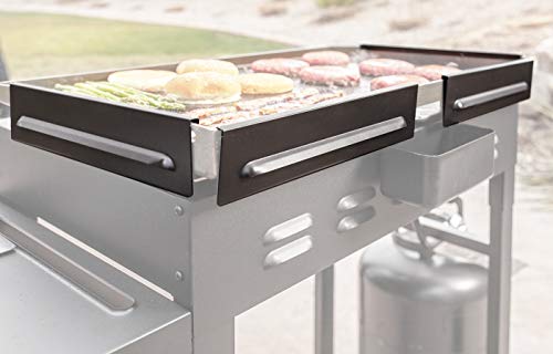 Blackstone 5016 Guards for 28" Griddle Front and Rear Grease Model Premium Grill Accessories Heavy Duty Easy to Use and Clean Black Wind Screen for Outdoor Backyard BBQ Cooking, 28 Inch - Grill Parts America
