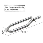 Hisencn Repair Kit for Members Mark BQ05046-6, BBQ Pro BQ05041-28, BQ51009, Sam's Club, Outdoor Gourmet BQ05037-2, BQ05046-6A Gas Grill Models, Burner Tube, Porcealain Steel Heat Plate, Burner Cover - Grill Parts America