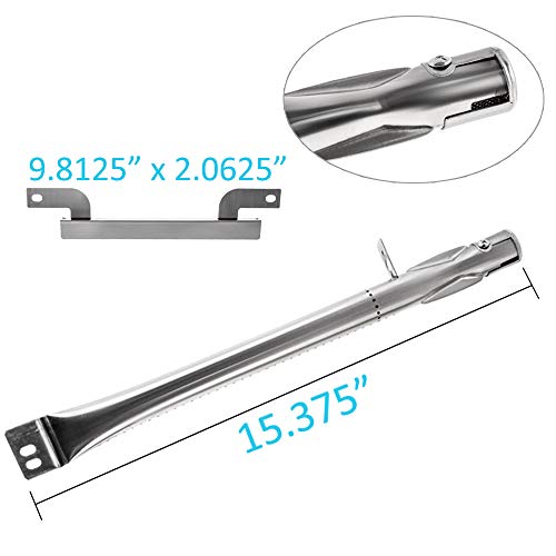 BBQration 15" x 4 13/16" Grill Parts for Brinkmann 810-4220, 810-4220-S, 810-2511-F, 810-2511-S Stainless Steel Heat Plates, Burners and Carry Over Tubes for Brinkmann Gas Grill Model - Grill Parts America