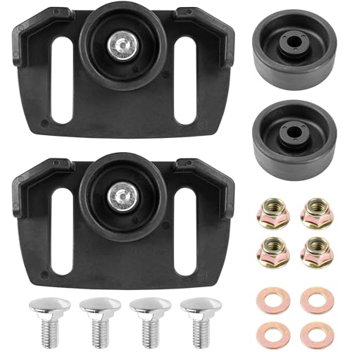 Canamax 490-241-0038 Rolling Skid Shoes Set for Snowblower - Fit Most 2-Stage and 3-Stage Snow Thrower - Compatible with Craftsman MTD, Arnold Troy-Bilt Cub Cadet Yard-Man Ariens and More - Grill Parts America