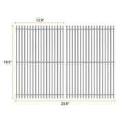 SafBbcue 7528 Grill Grates Replacment for Weber Genesis 300 Series Grill Parts Weber Genesis E-310 E-320 E-330 S-310 S-320 S-330 Grills, Weber 7528 Genesis Stainless Steel Grates 19.5" - Grill Parts America