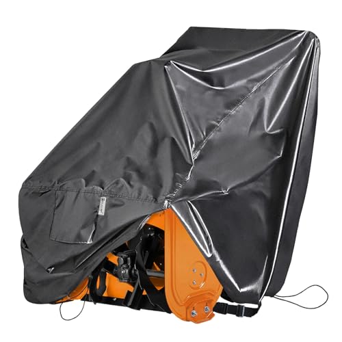 IC ICLOVER Snow Blower Cover, Universal fit Two Stage Snow Thrower Cover, Heavy Duty 600D Polyester Fabric Waterproof, Sun UV Dust Snow Proof, with Drawstring & Windproof Buckles, Outdoor Protection - Grill Parts America