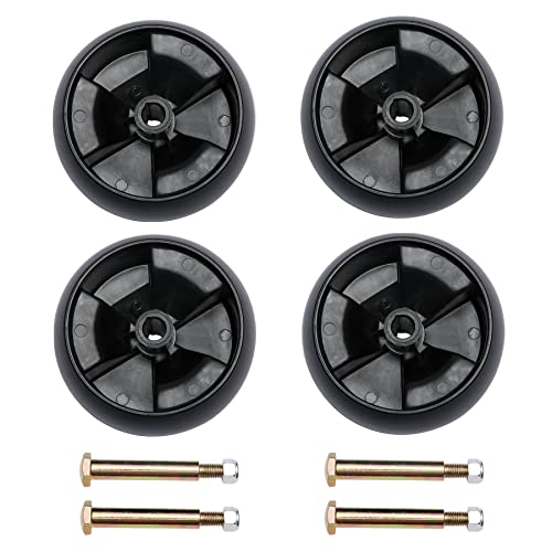 Lawn Mower Deck Wheel Kit Set of 4 Replaces 734-04155, 112-0677 Compatible with Cub Cadet, MTD, Troy Bilt & More 42" 46" 50" 54" Decks - Grill Parts America