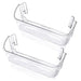 2 Pack 240323002 Refrigerator Door Bin Shelf Compatible with Frigidaire & Kenmore Bottom 2 Shelves on Refrigerator Side, PS429725, AP2115742 Replacement Parts Upgraded - Grill Parts America
