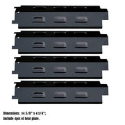 Direct Store Parts DP131 (4-Pack) Porcelain Steel Heat Plates Replacement for Charbroil, Master Chef, Thermos, Master Forge, Brinkmann, Savor Pro, Grill King, Kmart Gas Grill - Grill Parts America